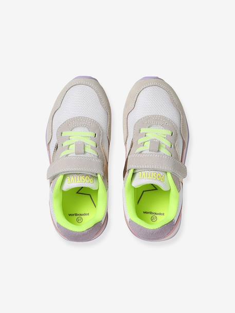 Trainers with Hook-&-Loop Fasteners & Elasticated Laces set pink 