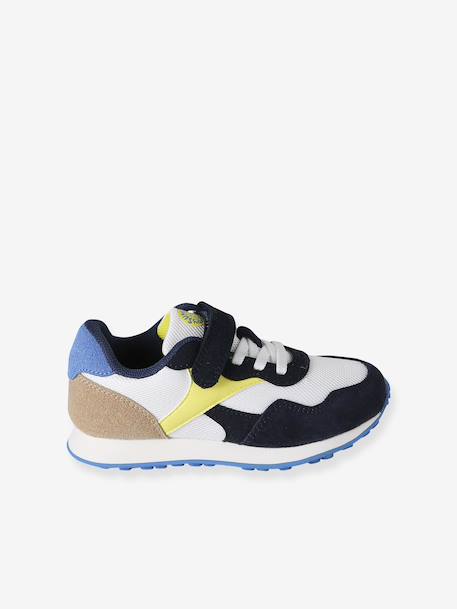 Trainers with Hook-&-Loop Fasteners & Elasticated Laces for Boys set blue 