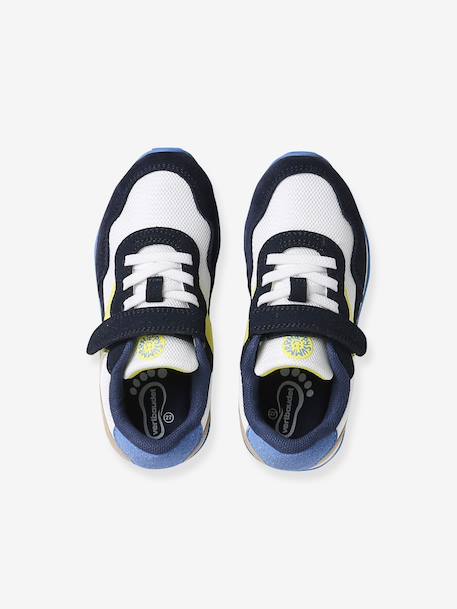 Trainers with Hook-&-Loop Fasteners & Elasticated Laces for Boys set blue 