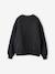 Oversized Leopard Print Slogan Sweatshirt for Girls, JONEN anthracite+bordeaux red 