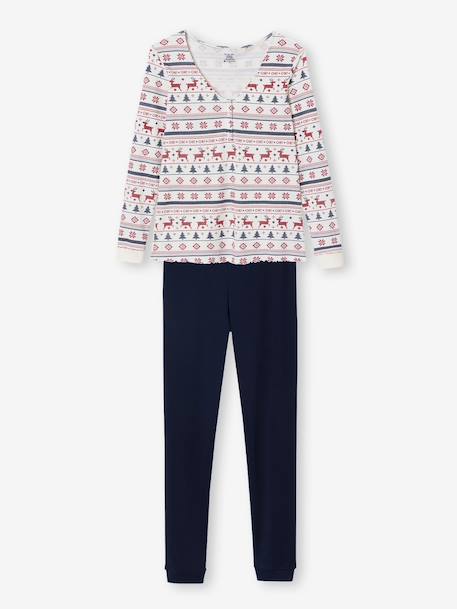 Christmas family 2-piece pyjamas for women night blue 