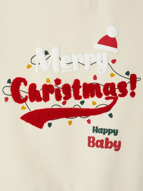 Christmas family capsule sweatshirt for babies vanilla 