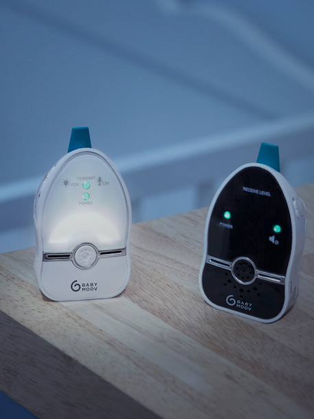 Easy Care Audio Monitor, 500 m Range, by BABYMOOV White 