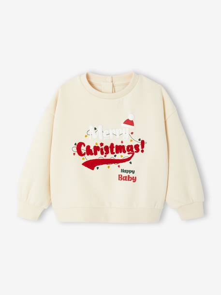 Christmas family capsule sweatshirt for babies vanilla 