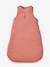 Sleeveless baby sleeping bag in cotton muslin RABBIT old rose 