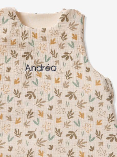 Customisable cotton muslin summer baby sleeping bag BAYOU multicoloured 