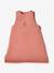 Sleeveless baby sleeping bag in cotton muslin RABBIT old rose 