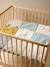 Floor mattress / Play mat in patchwork cotton muslin BAYOU multicoloured 