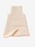 Customisable organic muslin sleeveless baby sleeping bag IN THE CLOUDS ecru 