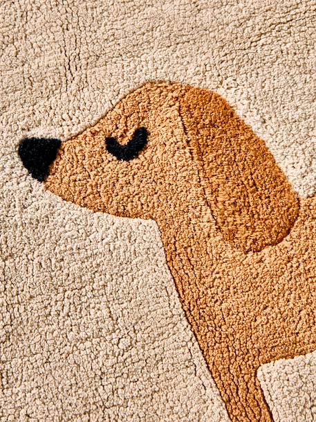 House-shaped rug sandy beige 