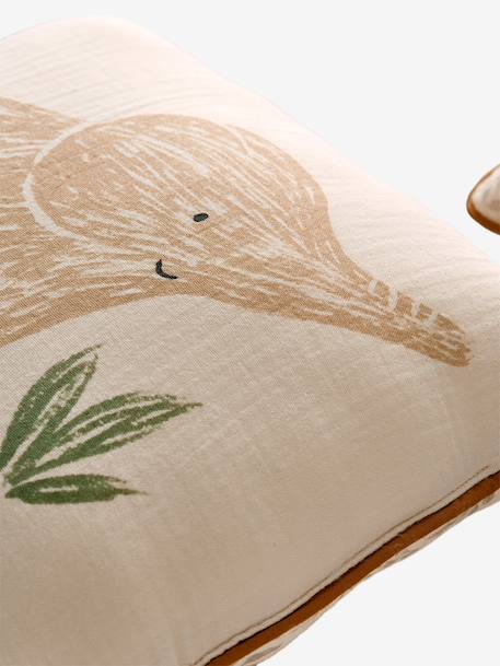Pack of 2 BABYLON cushions in cotton gauze beige 
