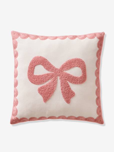 Scalloped-edge cushion ecru 