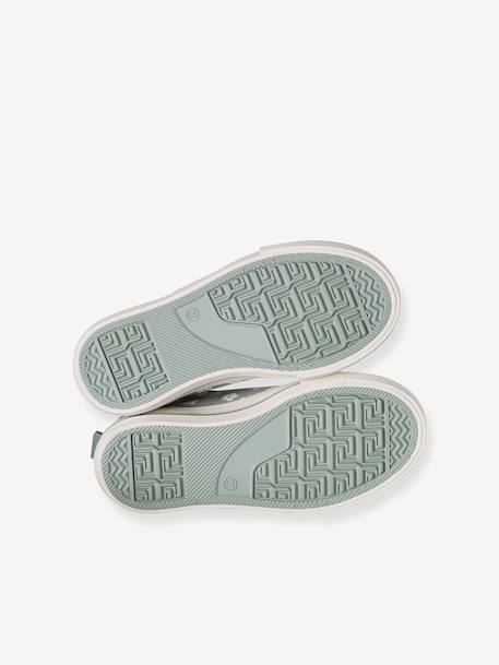 Floral Hook-&-Loop Trainers for Children, Designed for Autonomy printed green+printed pink 