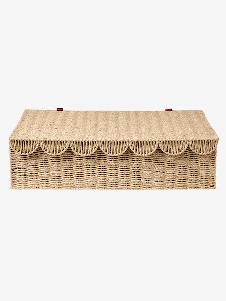 Underbed storage basket FESTON beige 