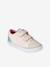 Girl's synthetic trainers printed beige 