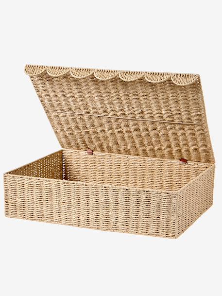Underbed storage basket FESTON beige 
