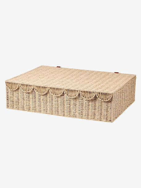 Underbed storage basket FESTON beige 
