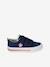 Synthetic trainers with touch 'n' close fastening for children ecru+navy blue 