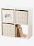 Pack of 3 BAYOU storage bins beige 