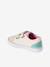 Girl's synthetic trainers printed beige 