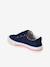 Synthetic trainers with touch 'n' close fastening for children ecru+navy blue 