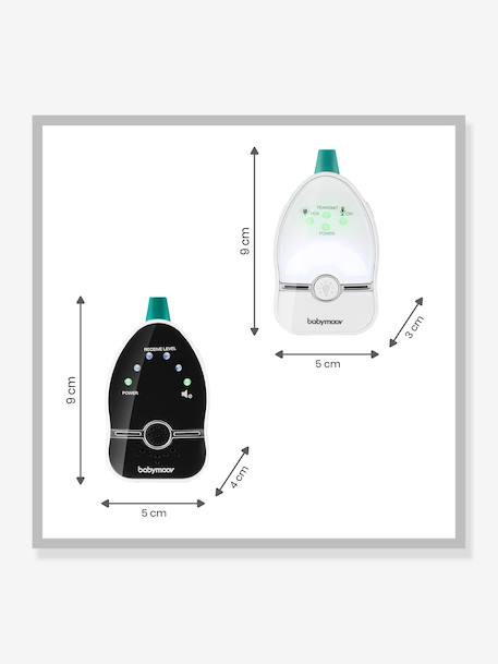 Easy Care Audio Monitor, 500 m Range, by BABYMOOV White 