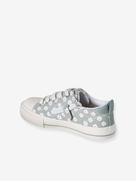 Trainers in Fancy Fabric, for Girls blush+printed green 