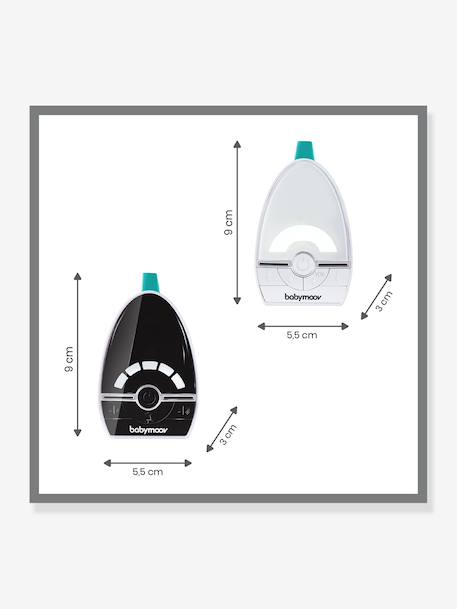 Easy Care Audio Monitor, 1,000 m range, by BABYMOOV White 