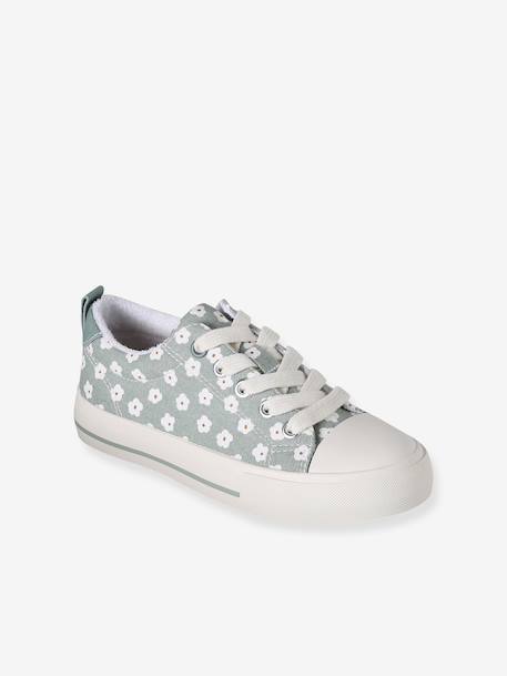Trainers in Fancy Fabric, for Girls blush+printed green 