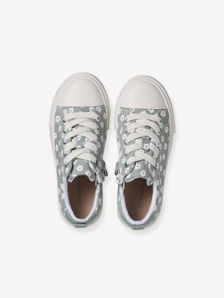 Trainers in Fancy Fabric, for Girls blush+printed green 
