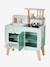 Wooden Design Kitchen - FSC®100 Certified caramel+Light Blue 