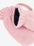 Knitted mittens with fleece lining for baby girls white 