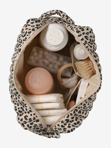 Mama Cotton Gauze Toiletry Bag hazel+printed beige+white 
