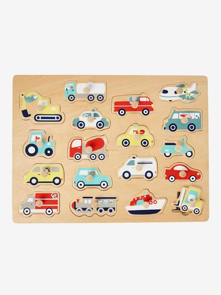 Puzzle with Vehicles - Wood FSC® Certified Wood/Multi 
