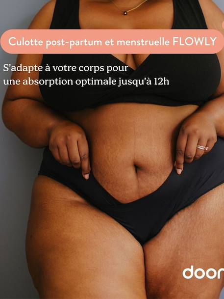 Postpartum Flowly maternity briefs black 