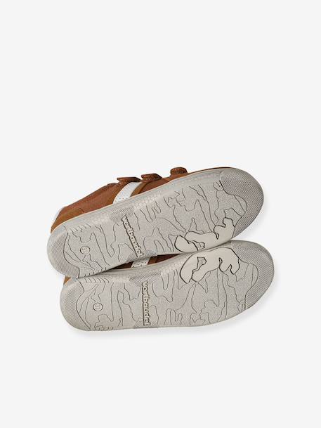 Trainers with textile and touch-and-close fastening for children brown 