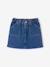Girls' denim skirt light blue+medium blue 