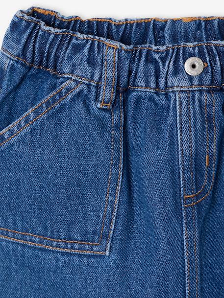 Girls' denim skirt light blue+medium blue 