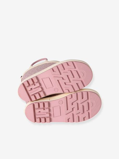 Wellies in Printed Natural Rubber for Children printed beige+printed pink 