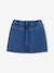 Girls' denim skirt light blue+medium blue 