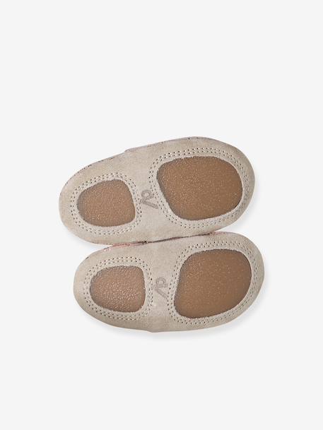 Supple Leather Shoes with Elastic, for Babies gold+night blue+old rose+printed pink+printed white+rosy+set pink 