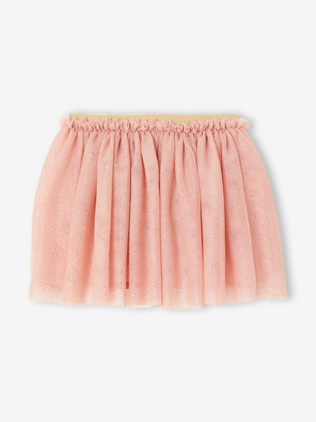 Occasion Wear Tulle Skirt for Babies blush+white 