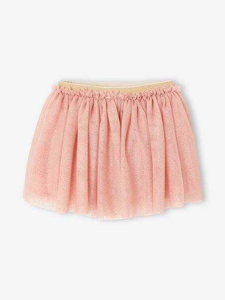 Occasion Wear Tulle Skirt for Babies blush+white 