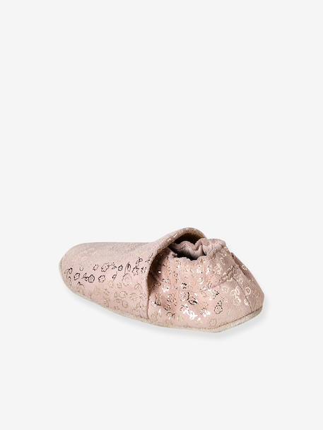 Supple Leather Shoes with Elastic, for Babies gold+night blue+old rose+printed pink+printed white+rosy+set pink 