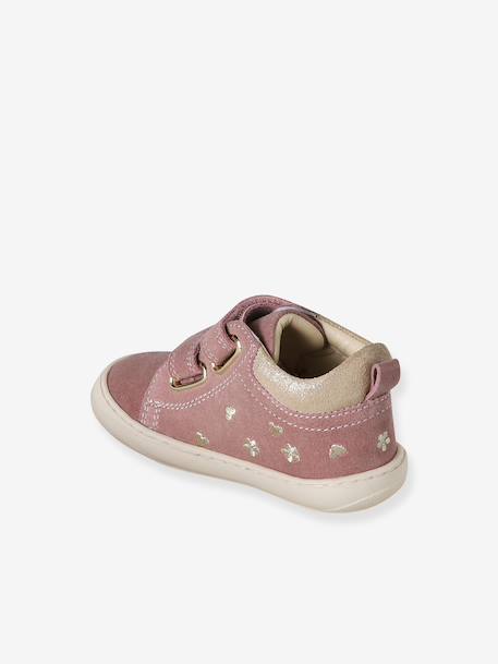 Soft Leather Ankle Boots for Babies, Designed for First Steps bronze+gold+mauve+old rose+printed beige+printed blue+printed green+printed pink+rose+rosy+set pink+turquoise 