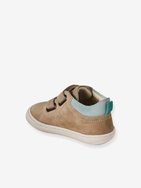 Pair of Soft Leather Boots for Babies, Designed for First Steps beige+blue+brown+electric blue+green+ocean blue+ochre+sage green+set beige+set brown+set green 