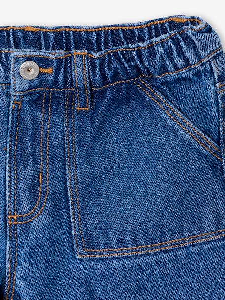 Girls' denim shorts - BASICS light blue+medium blue 