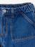Girls' denim shorts - BASICS light blue+medium blue 