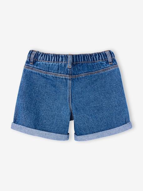 Girls' denim shorts - BASICS light blue+medium blue 