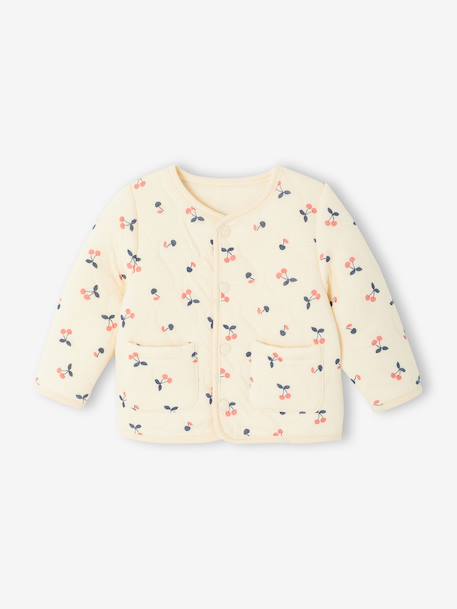 Quilted Cardigan for Girls vanilla 